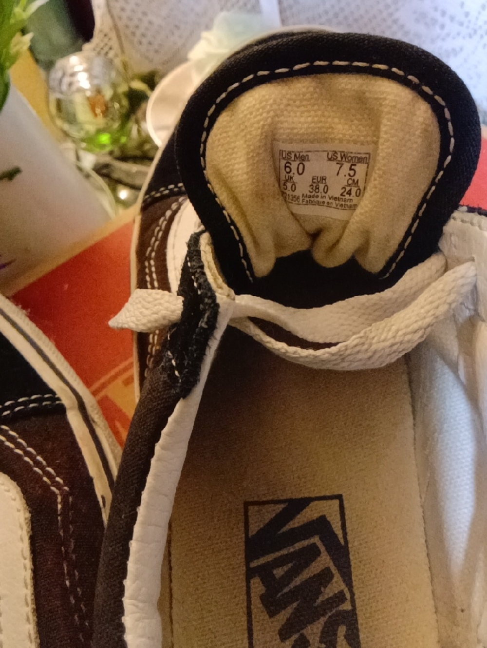 Vans Black and White Classic Low-Top Sneakers